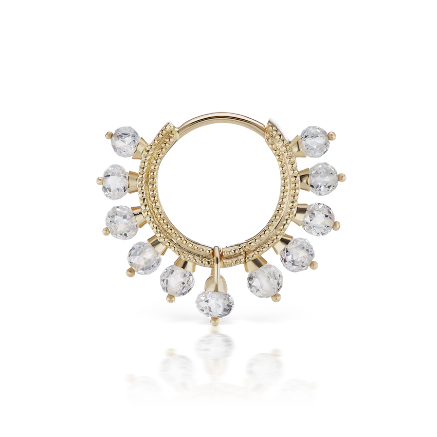 Diamond Coronet Hoop Earring - Image 18