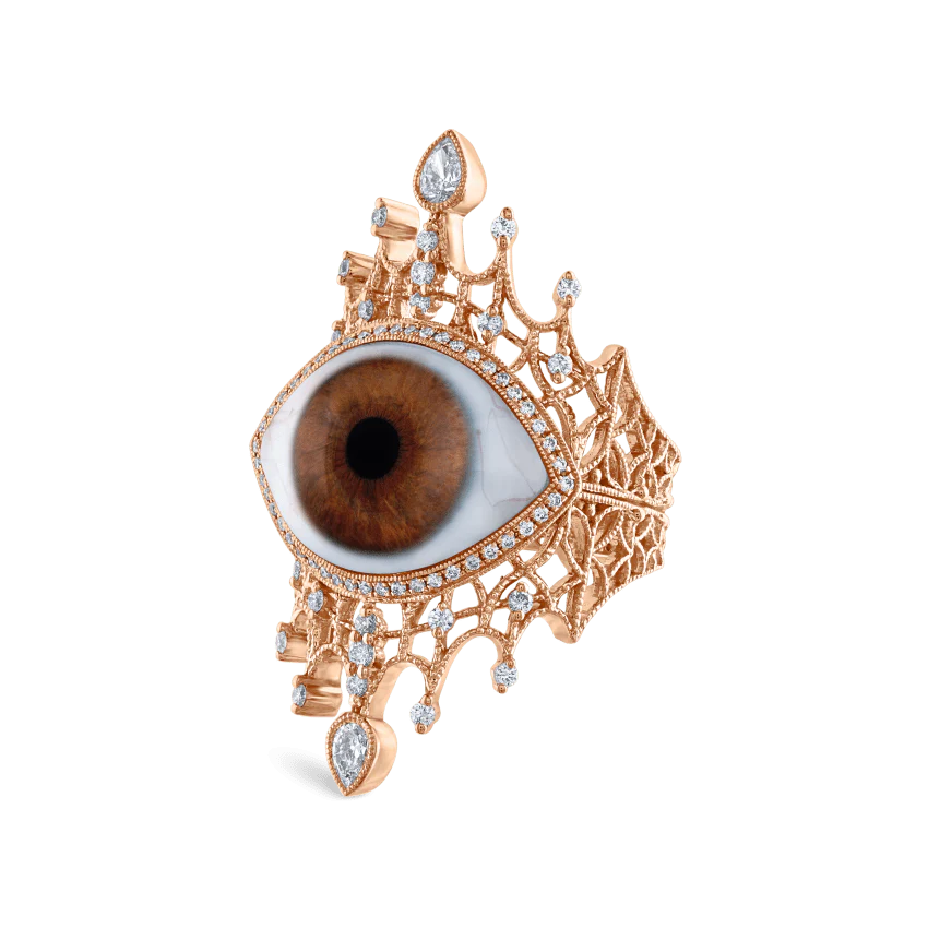 Diamond Crown Eye Finger Ring - Image 105