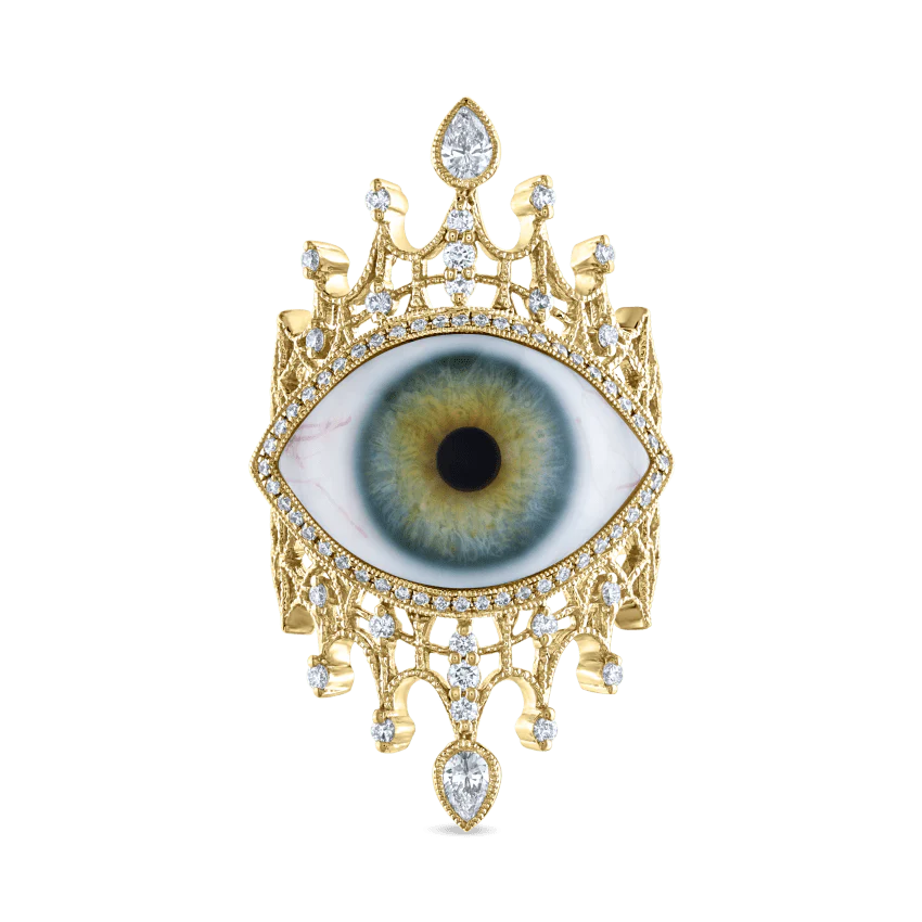 Diamond Crown Eye Finger Ring - Image 50