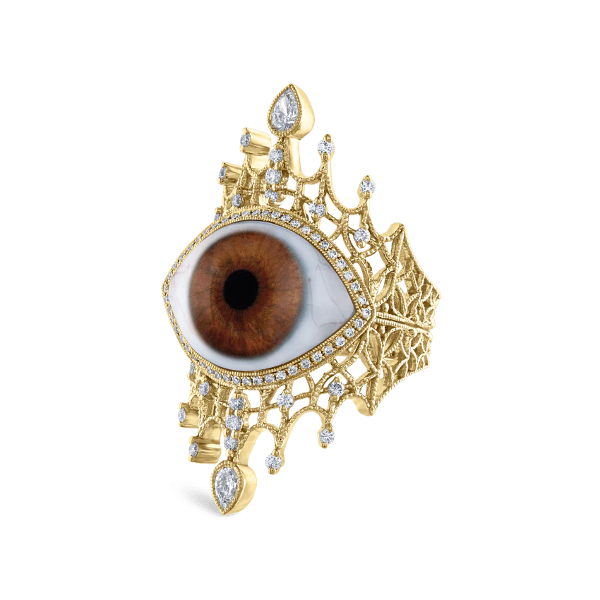 Diamond Crown Eye Finger Ring - Image 66