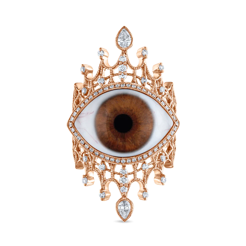 Diamond Crown Eye Finger Ring - Image 95