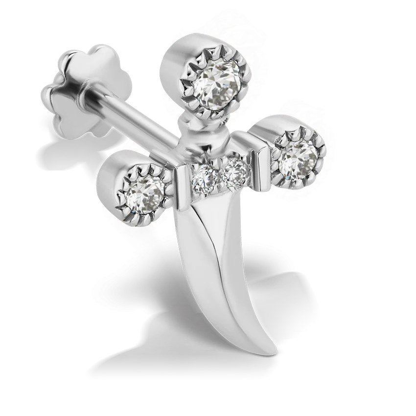 Diamond Dagger Threaded Stud With Titanium Backing - Image 5