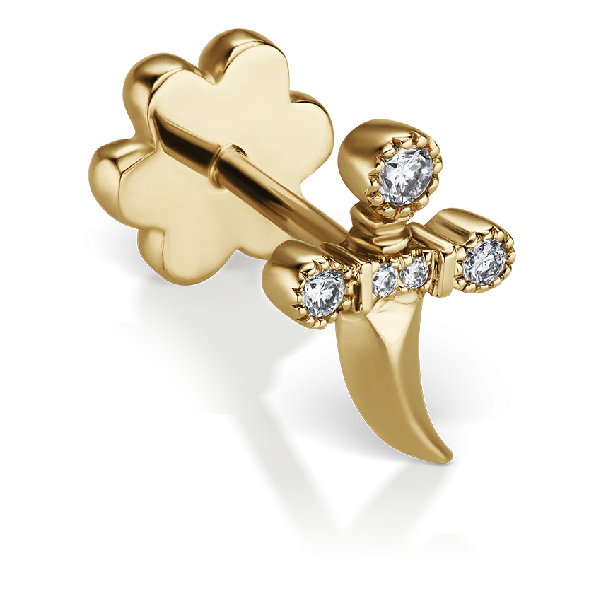 Diamond Dagger Threaded Stud With Titanium Backing - Image 7
