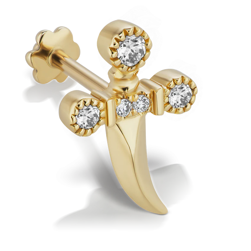 Diamond Dagger Threaded Stud With Titanium Backing - Image 9