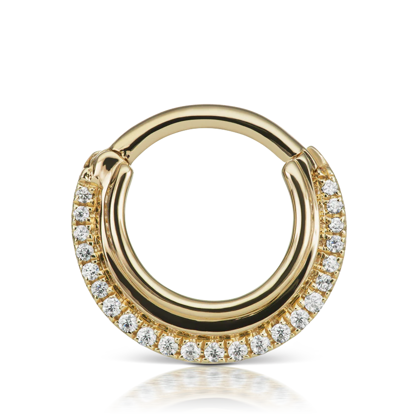 Diamond Dhara Hoop Earring - Image 4