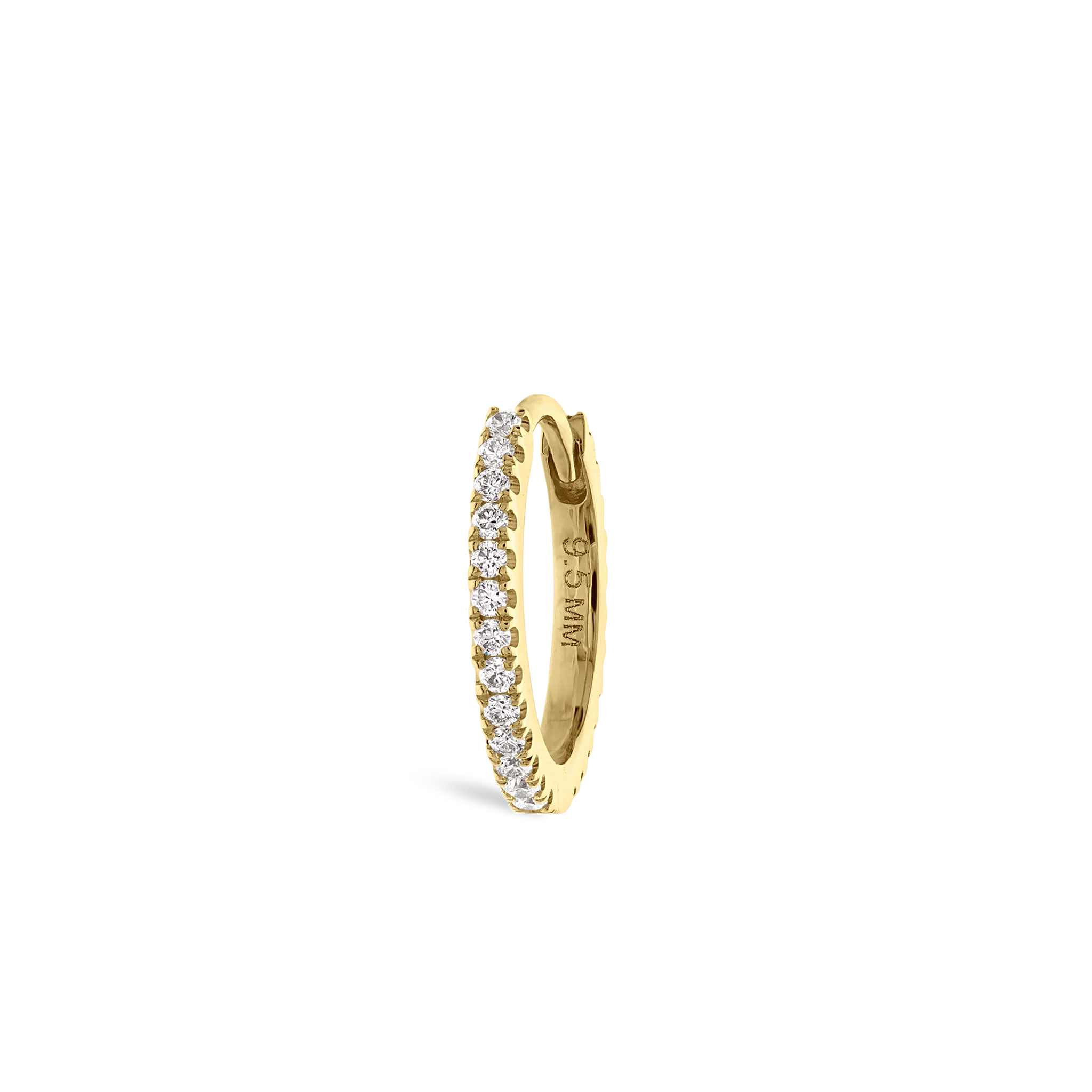 Diamond Eternity Hoop Earring - Image 194