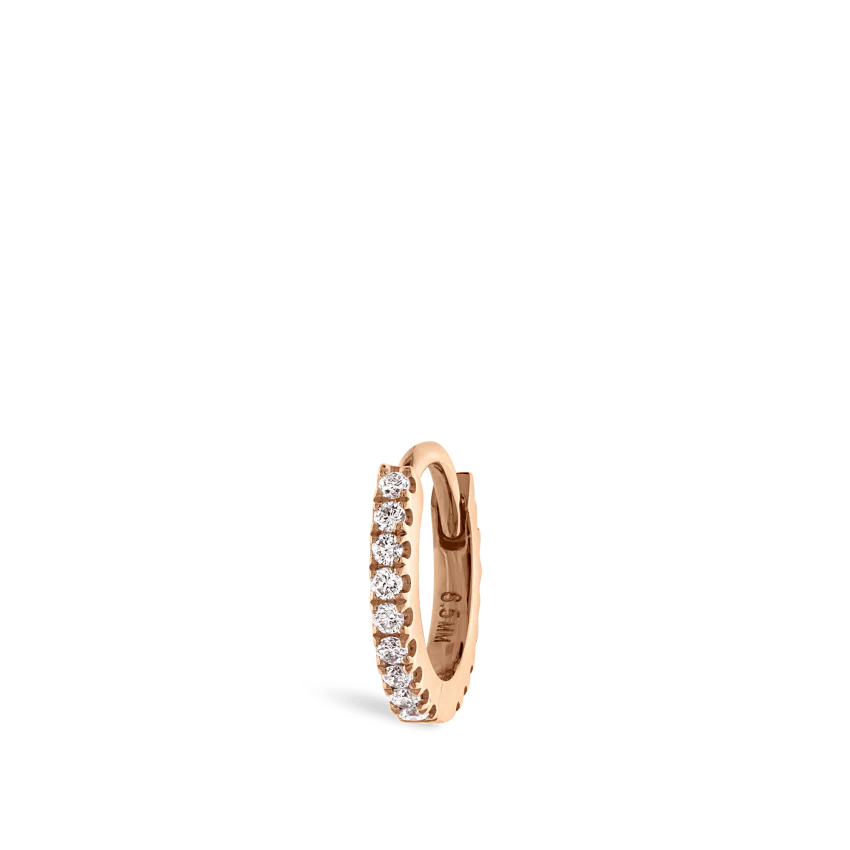 Diamond Eternity Hoop Earring - Image 2
