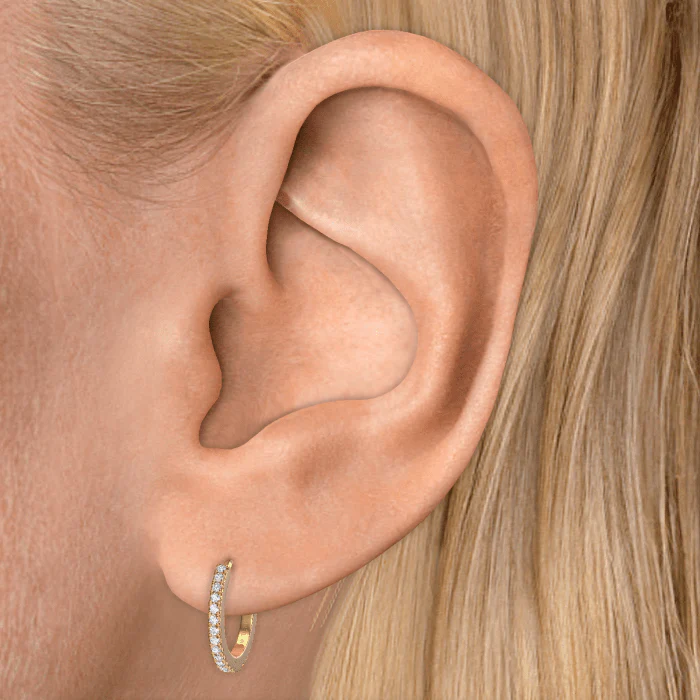 Diamond Eternity Hoop Earring - Image 60