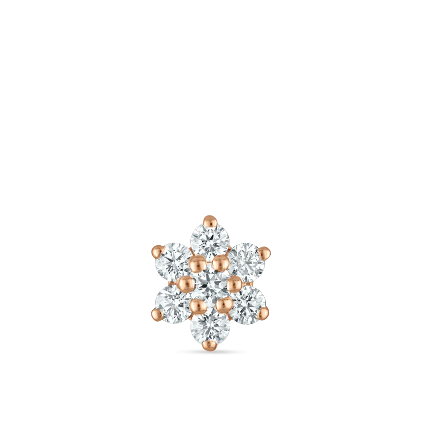 Diamond Flower Stud Earring - Image 33