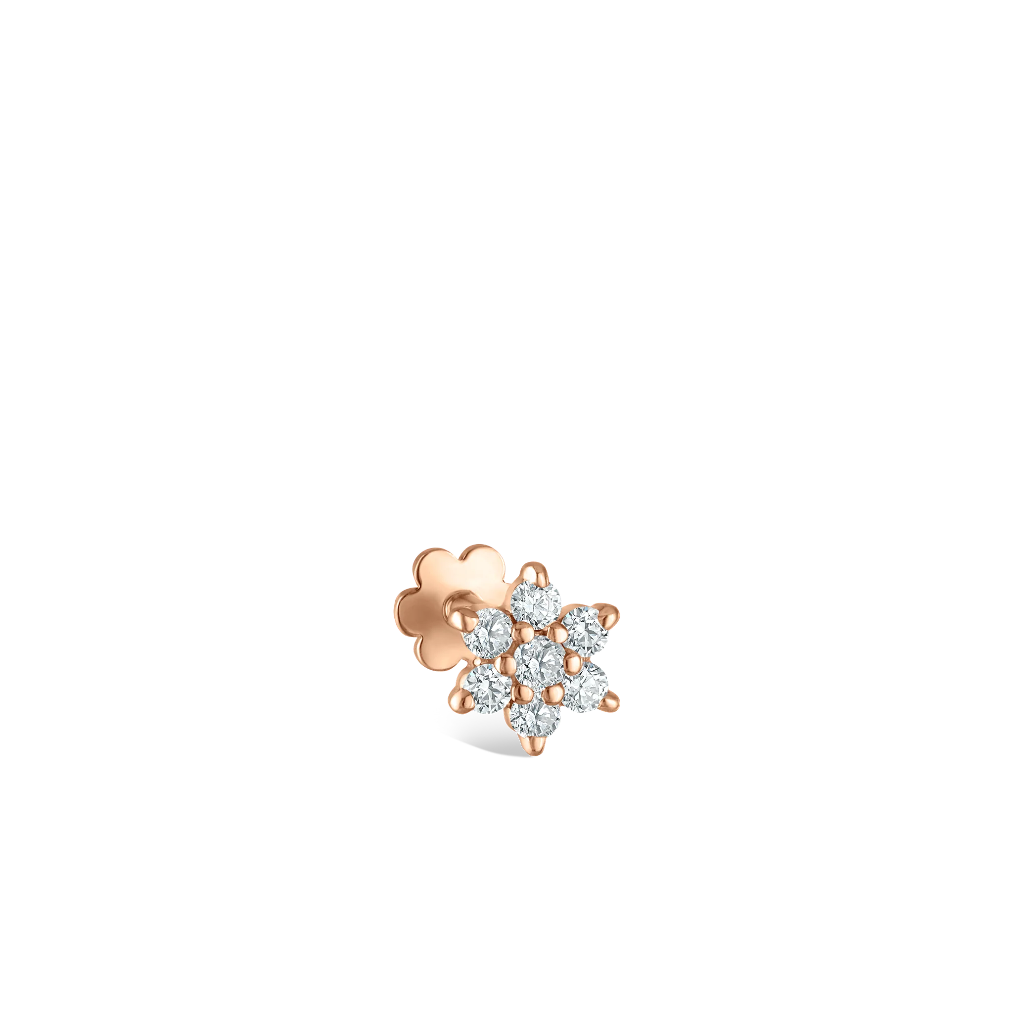 Diamond Flower Threaded Stud Earring - Image 66