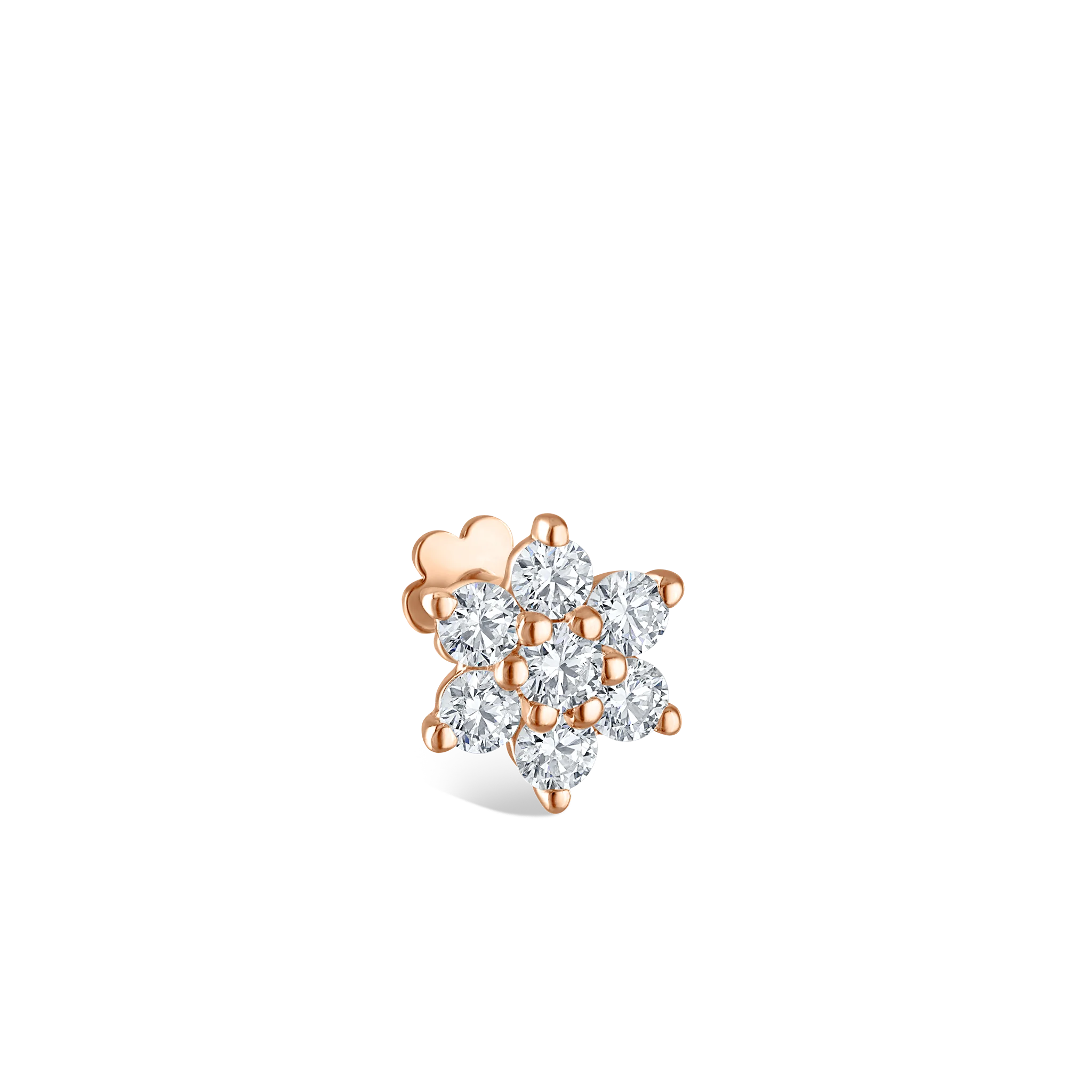 Diamond Flower Threaded Stud Earring - Image 72