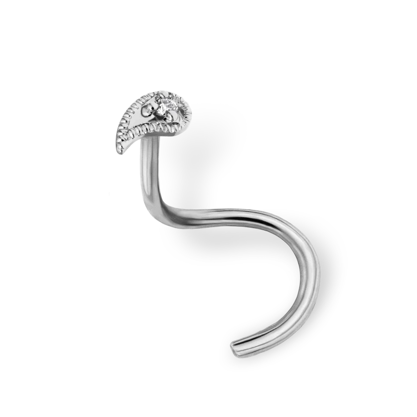 Diamond Paisley Nostril Screw - Image 8