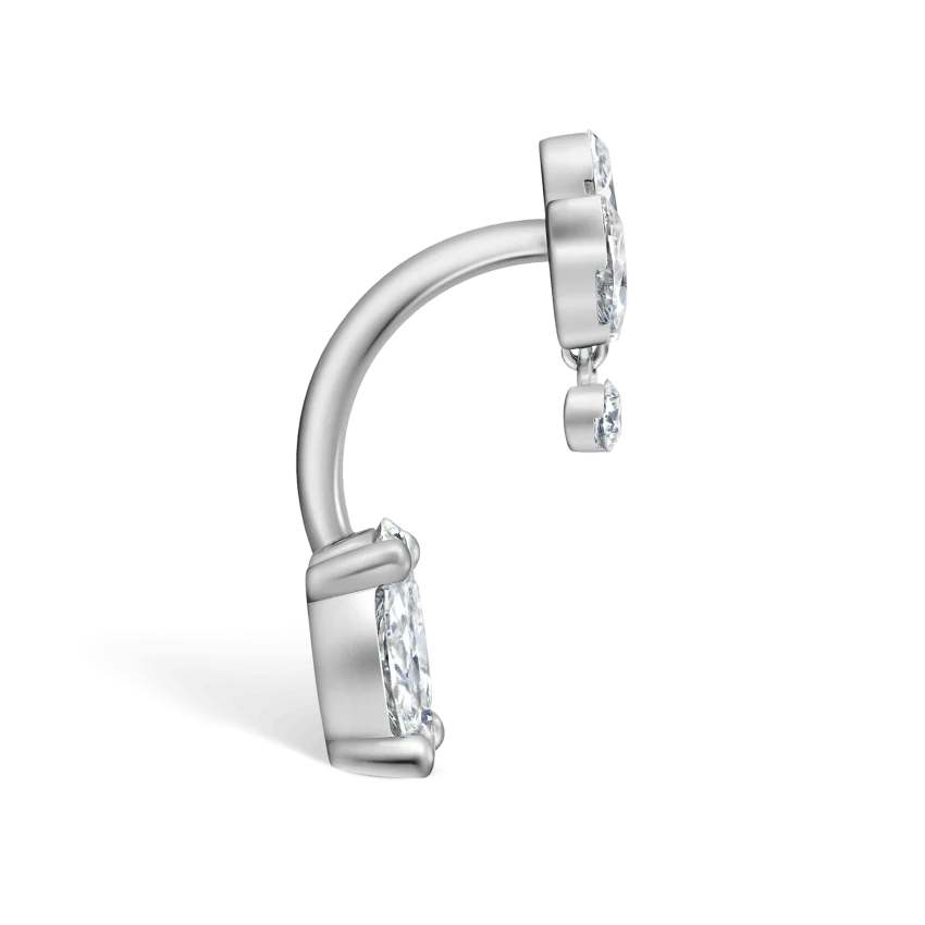 Diamond Lotus and Cluster Navel Barbell - Image 20