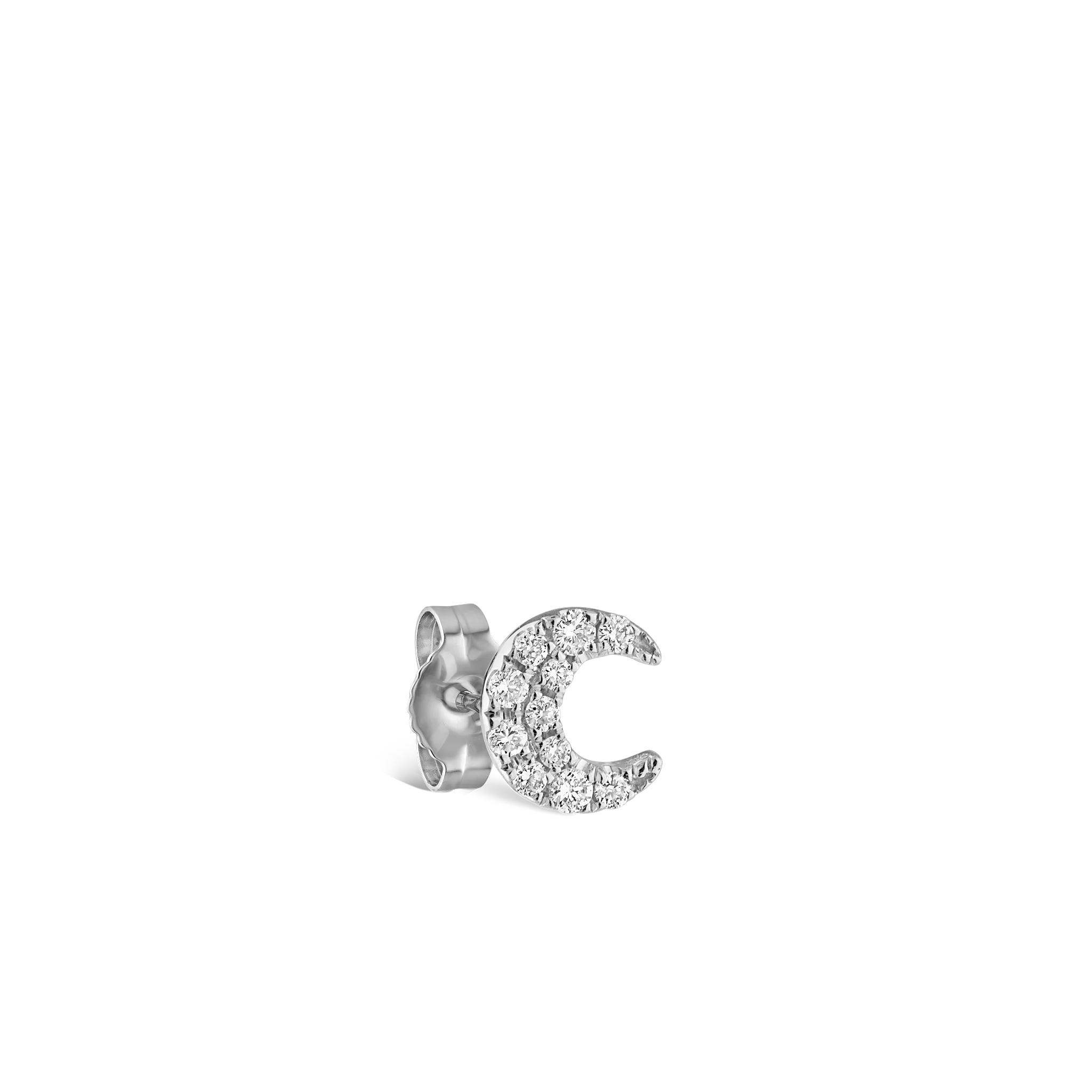 Diamond Moon Stud Earring - Image 31