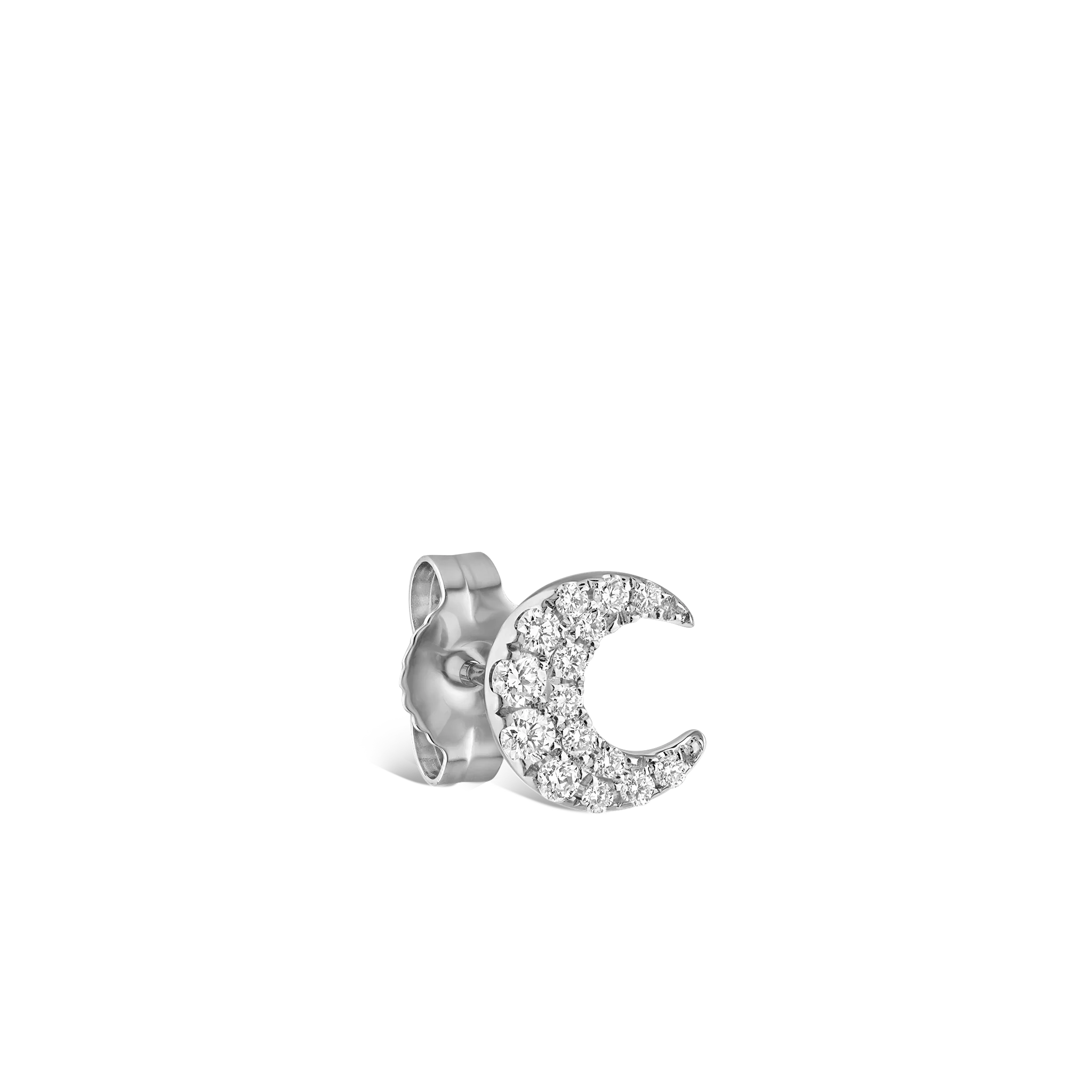 Diamond Moon Stud Earring - Image 32