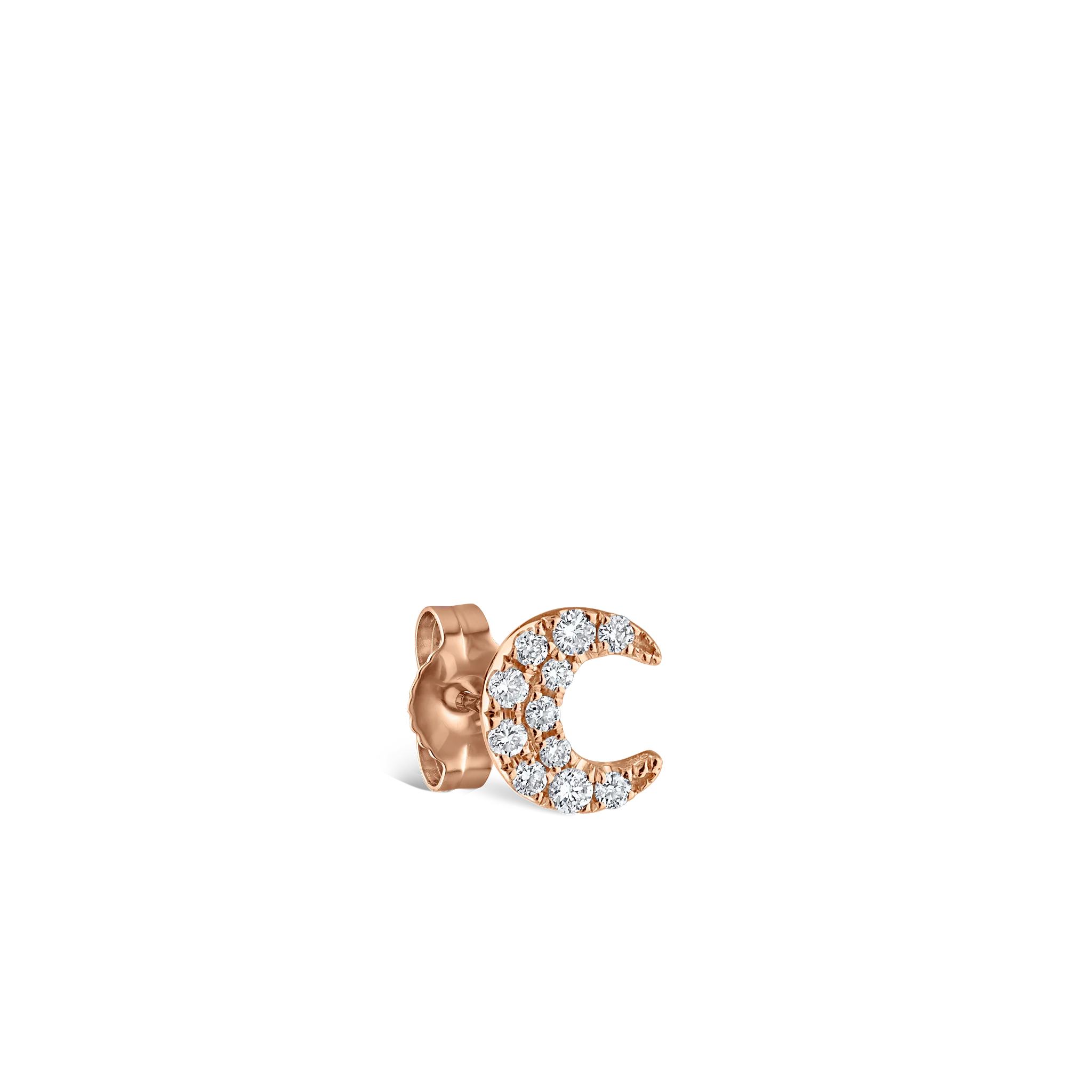 Diamond Moon Stud Earring - Image 33