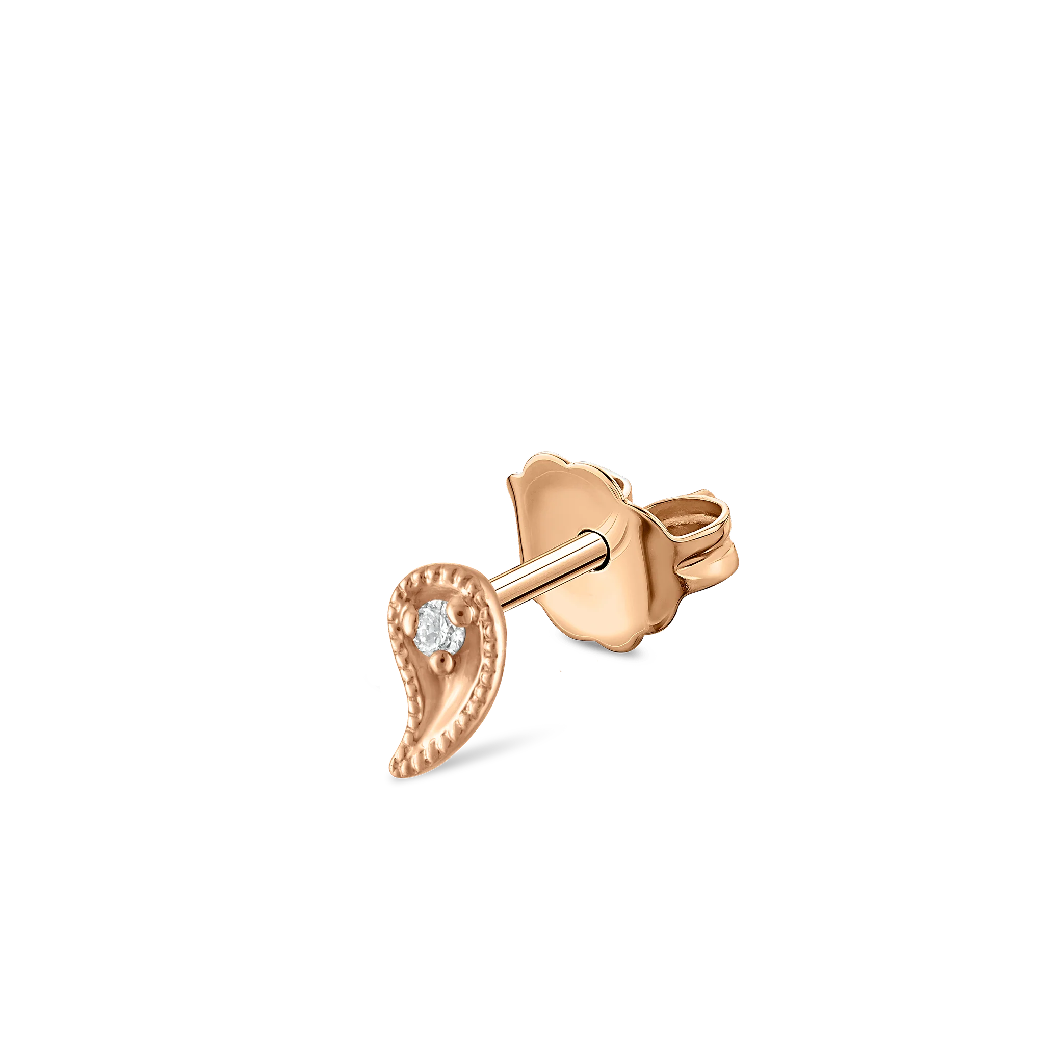Diamond Paisley Stud Earring - Image 21