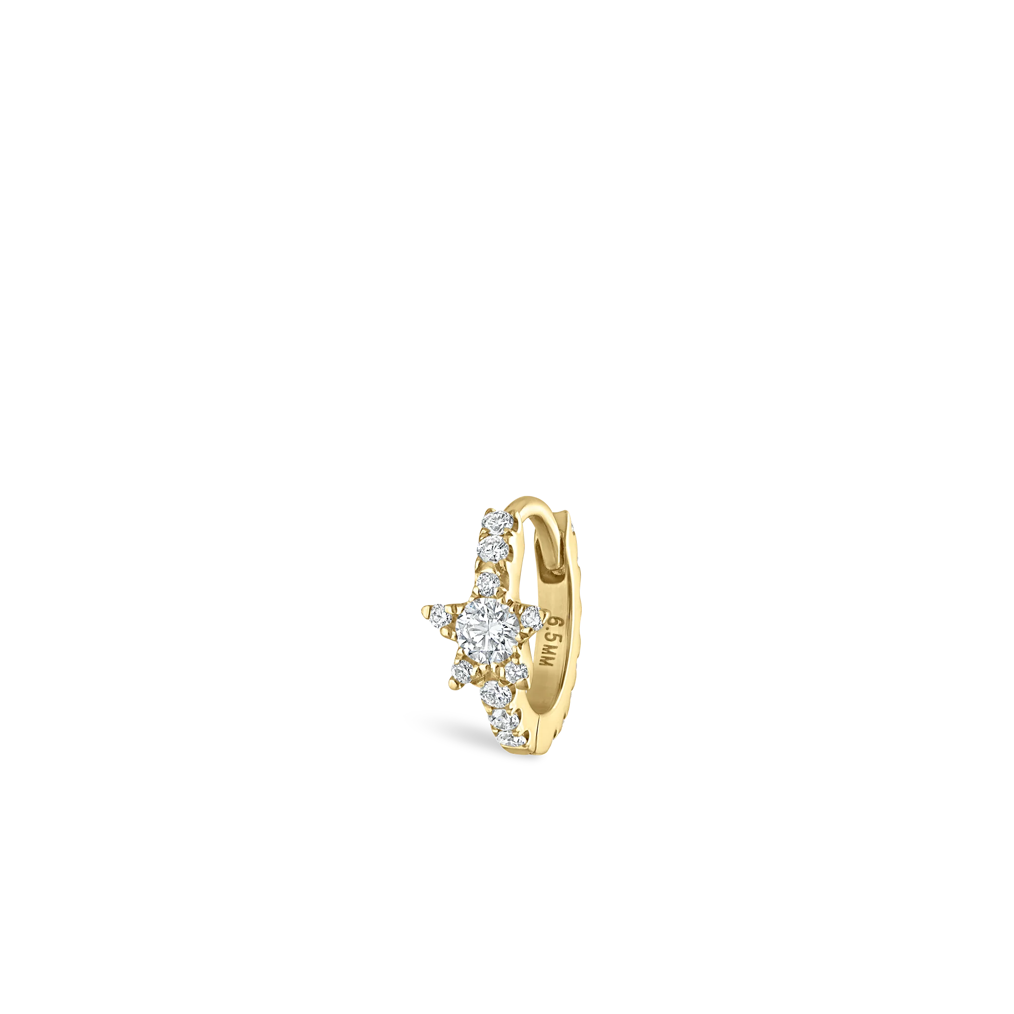 Diamond Star Eternity Hoop Earring - Image 51