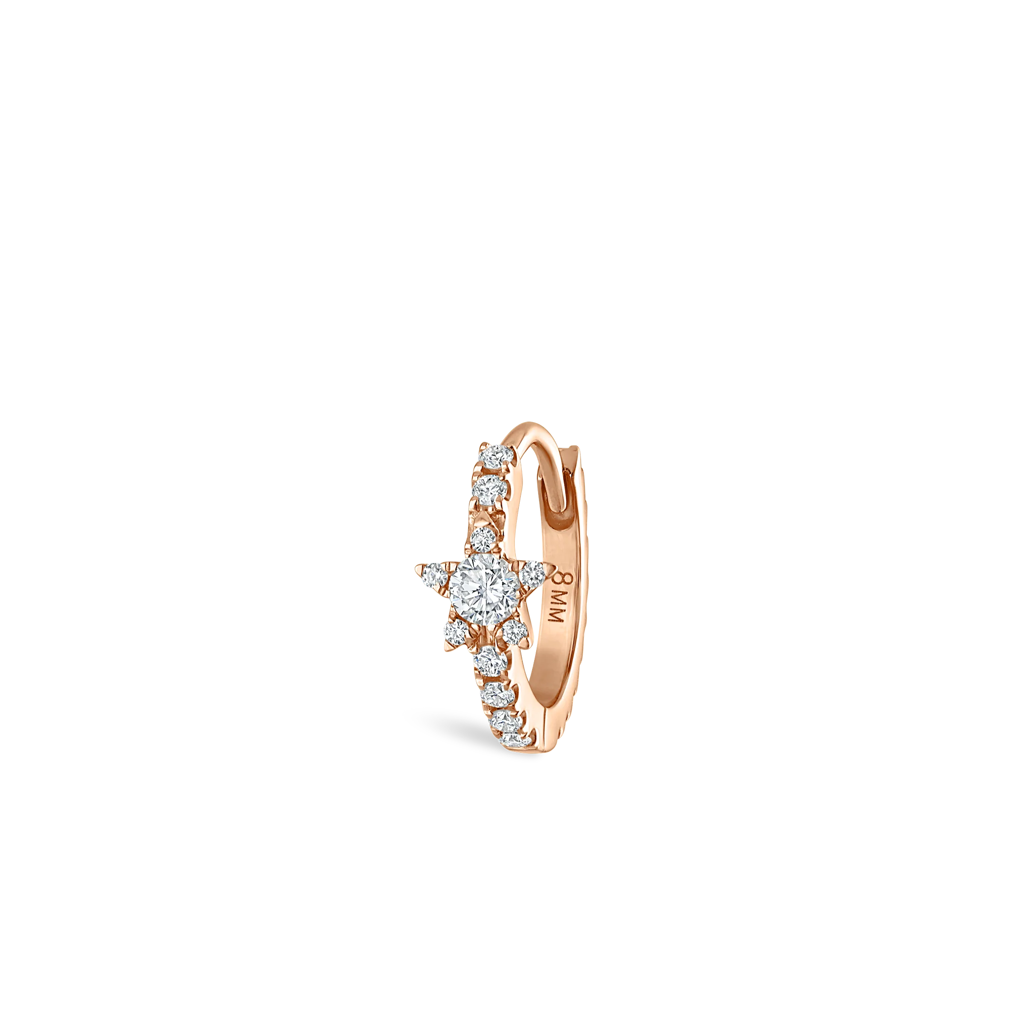 Diamond Star Eternity Hoop Earring - Image 52