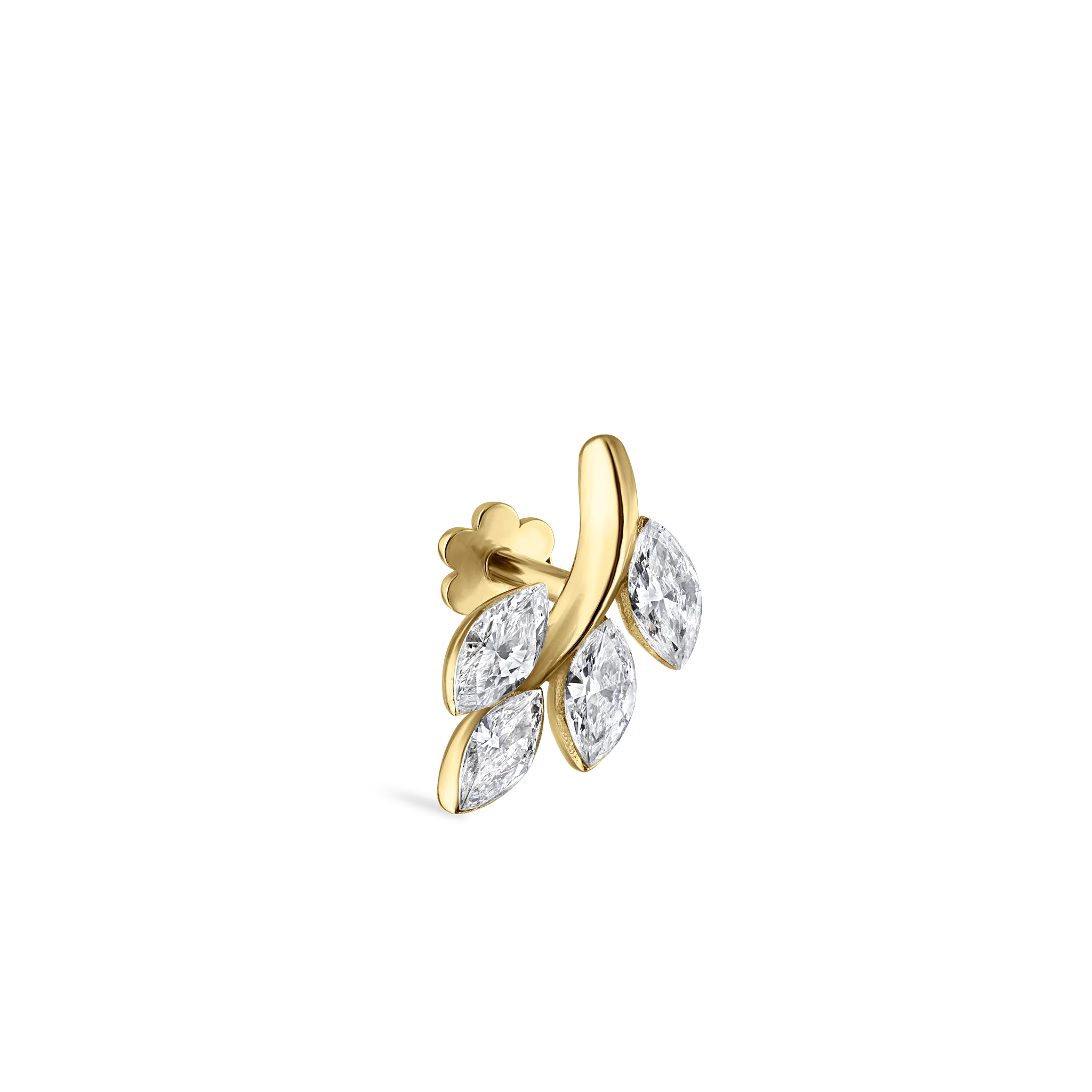 Diamond Vine Threaded Stud Earring - Image 64