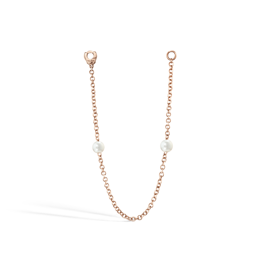 Double Pearl Chain Connecting Charm - Image 8