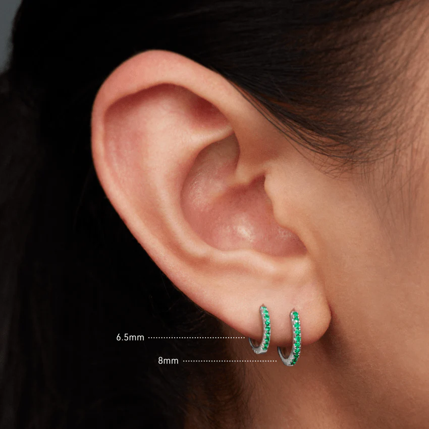 Emerald Eternity Hoop Earring - Image 23