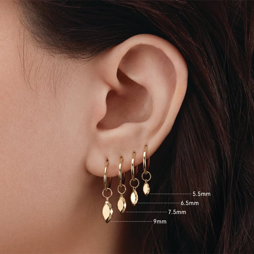 Faceted Gold Marquise Charm - Image 39