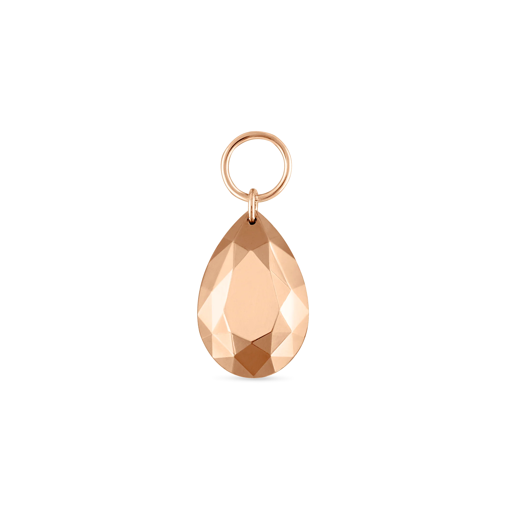 Faceted Gold Pear Charm - Image 51
