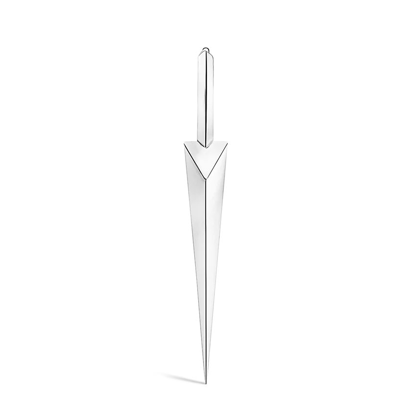 Faceted Grand Spike Hoop Earring - Image 10