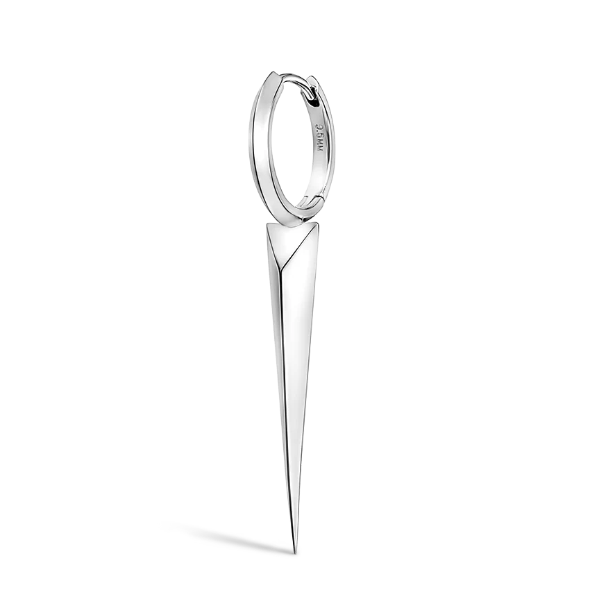 Faceted Grand Spike Hoop Earring - Image 14