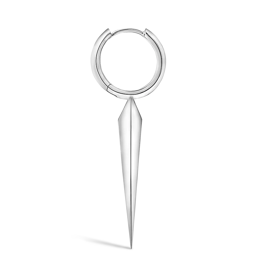 Faceted Grand Spike Hoop Earring - Image 15