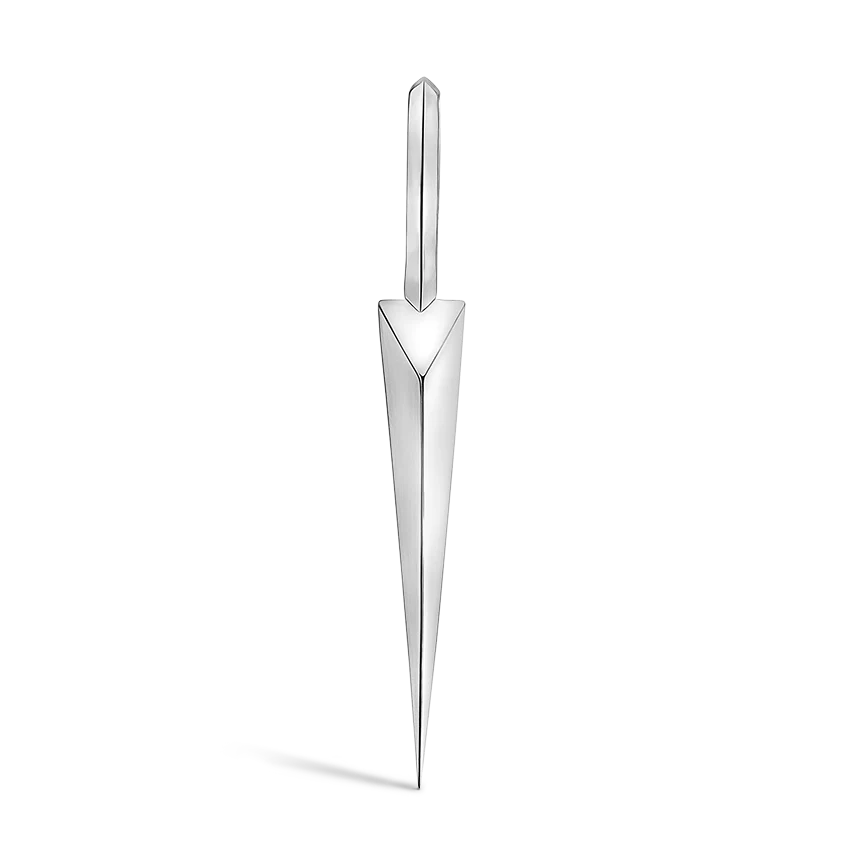 Faceted Grand Spike Hoop Earring - Image 16