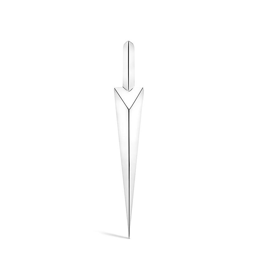 Faceted Grand Spike Hoop Earring - Image 4