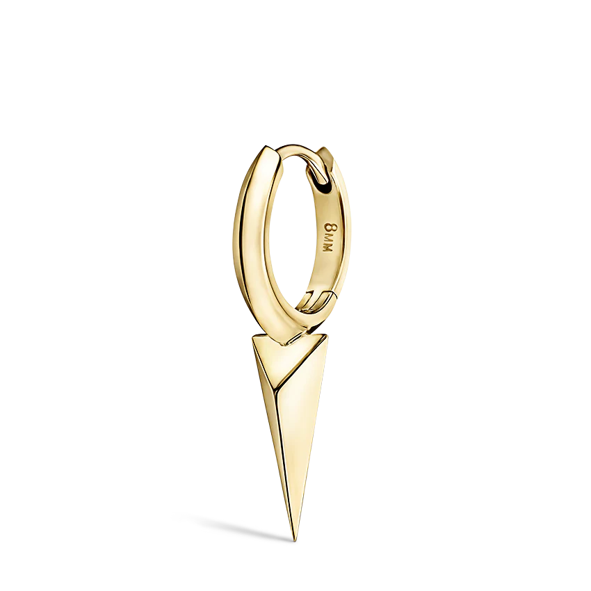 Faceted Single Long Spike Hoop Earring - Image 23