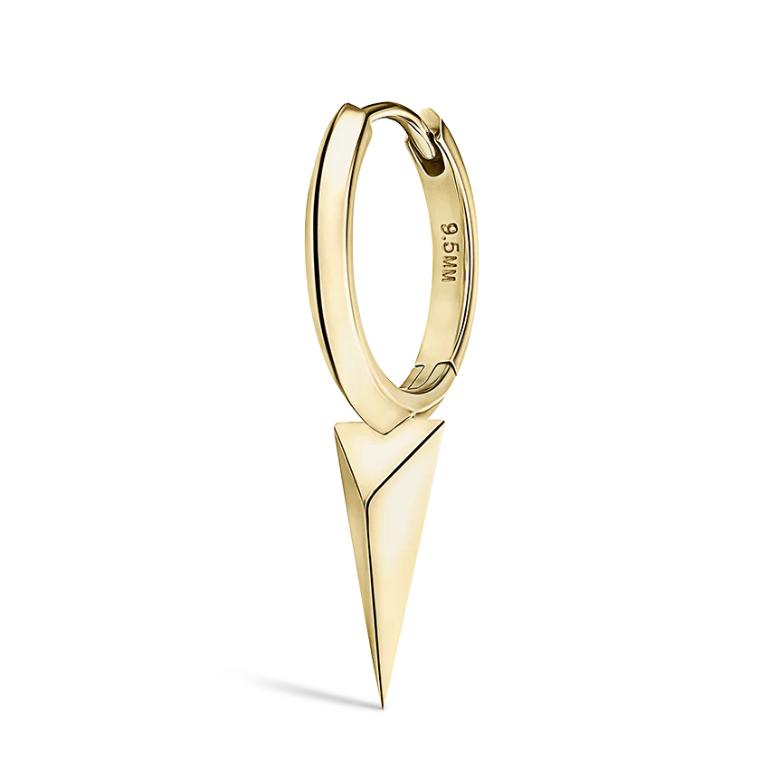 Faceted Single Long Spike Hoop Earring - Image 30