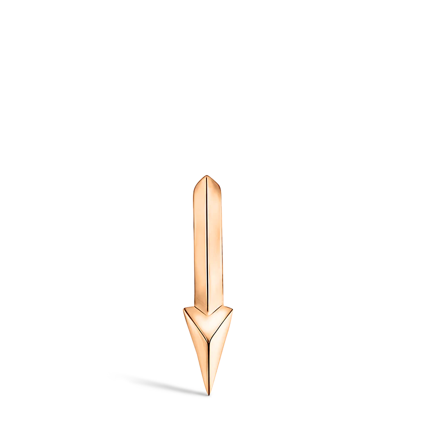Faceted Single Short Spike Hoop Earring - Image 36