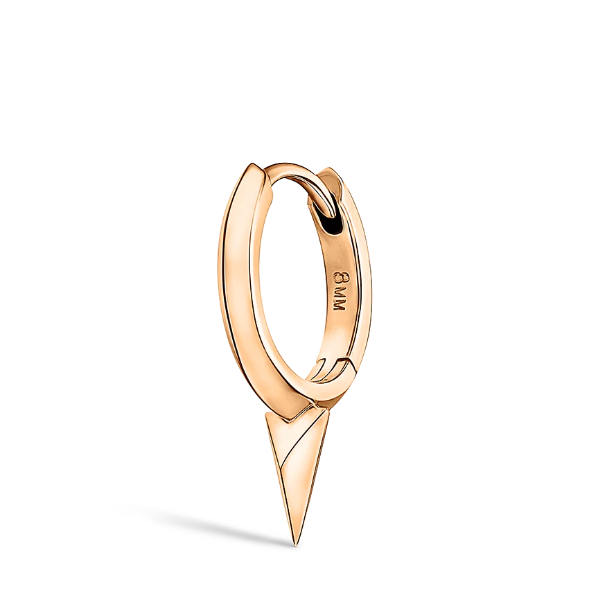 Faceted Single Short Spike Hoop Earring - Image 42