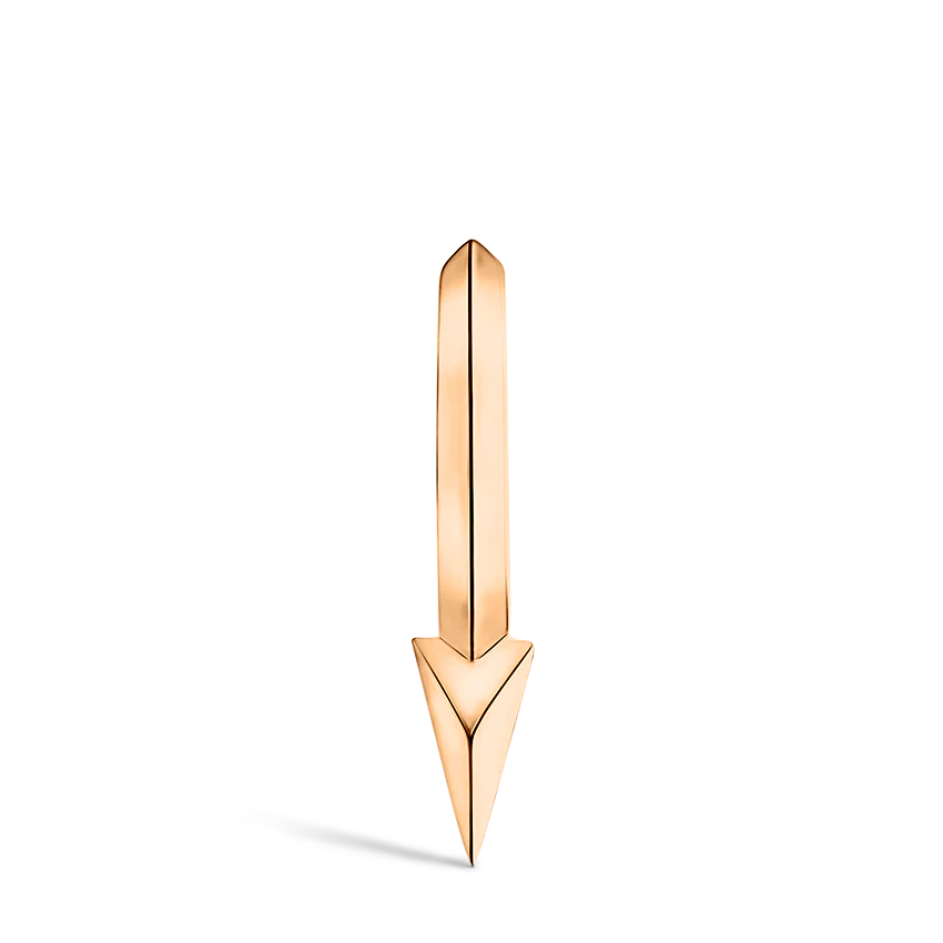 Faceted Single Short Spike Hoop Earring - Image 44