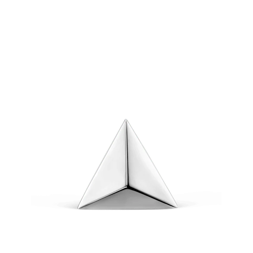 Faceted Triangle Threaded Stud Earring - Image 19