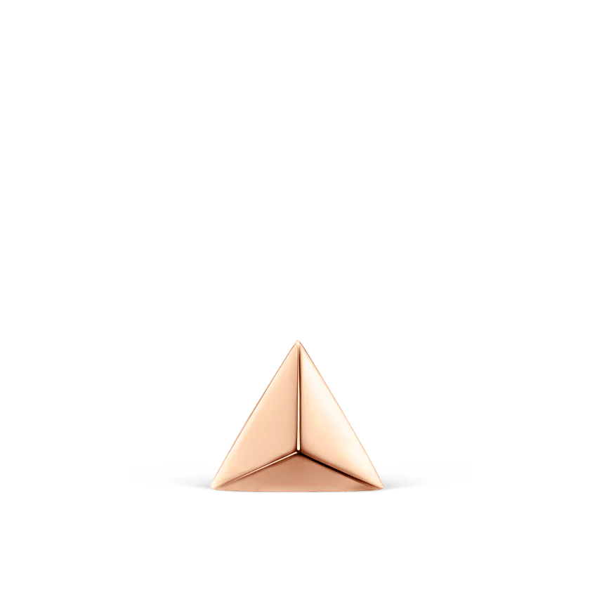 Faceted Triangle Threaded Stud Earring - Image 53