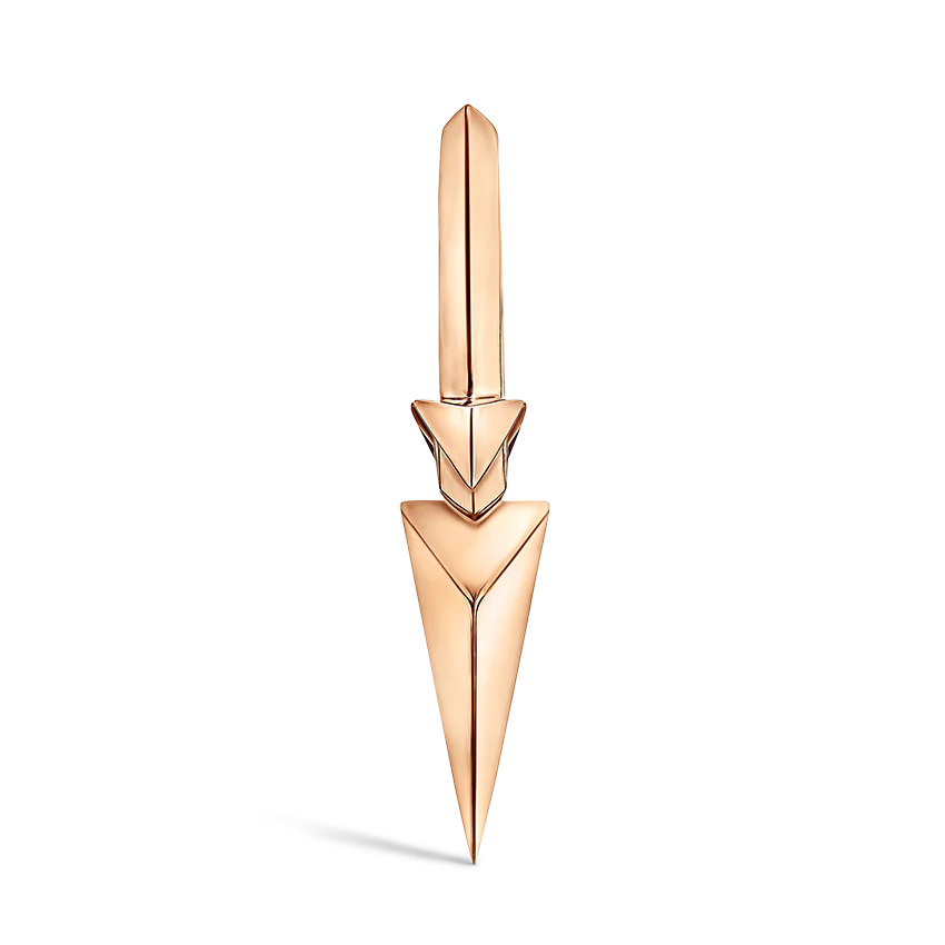 Faceted Triple Long Spike Hoop Earring - Image 60
