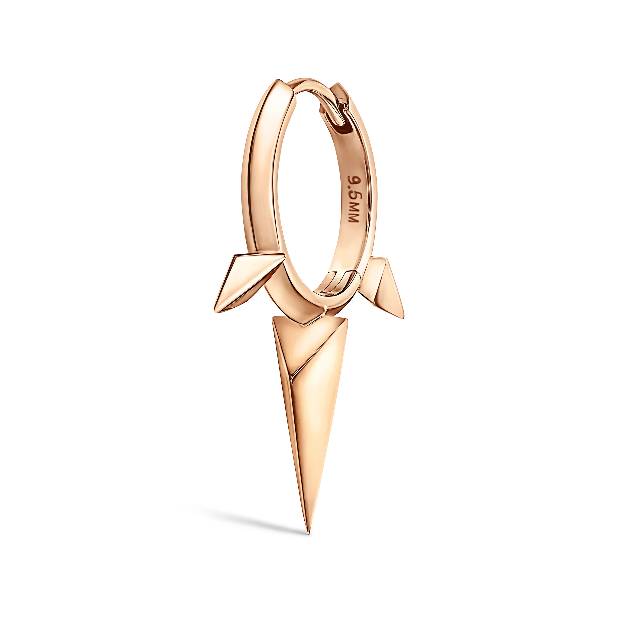 Faceted Triple Long Spike Hoop Earring - Image 71