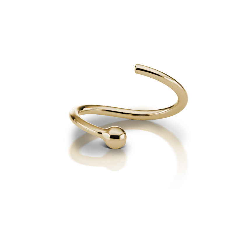 Fixed Gold Ball Ring - Image 21