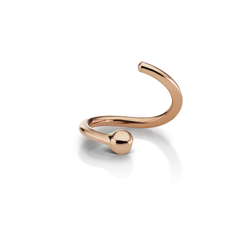 Fixed Gold Ball Ring - Image 44