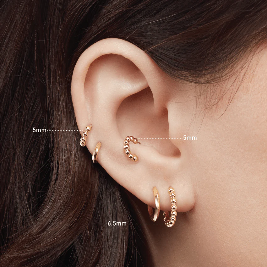 Granulated Hoop Earring - Image 45