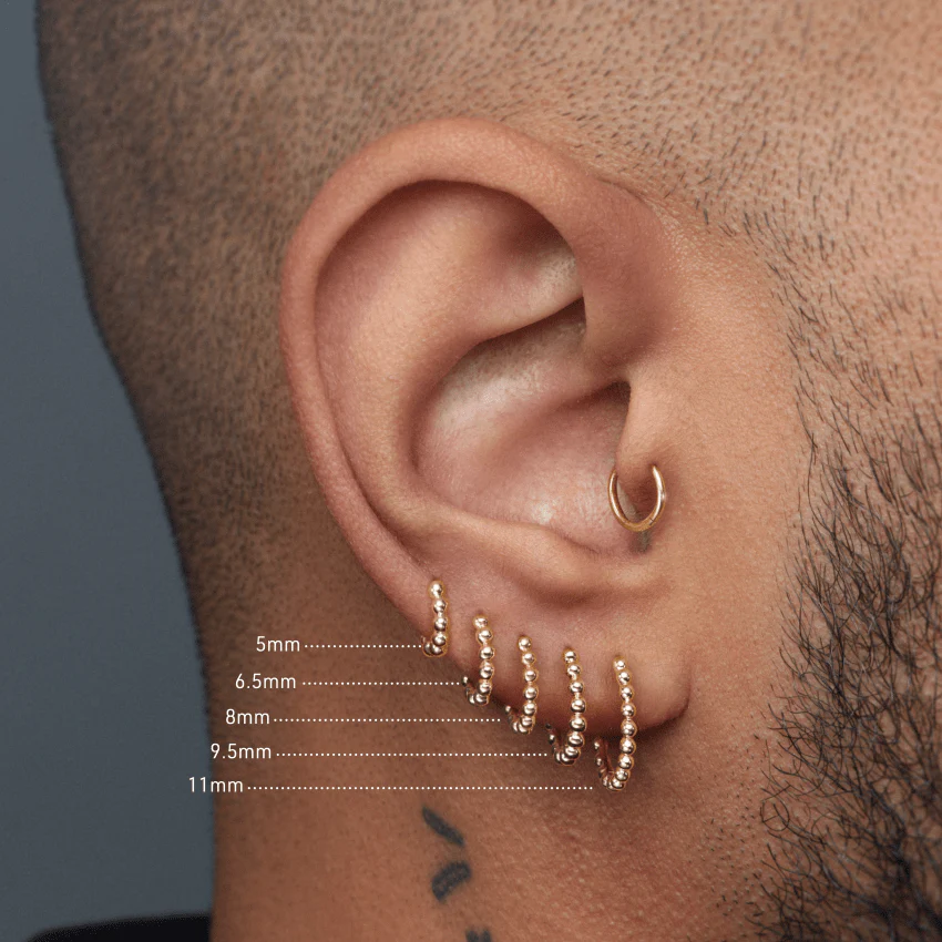 Granulated Hoop Earring - Image 61