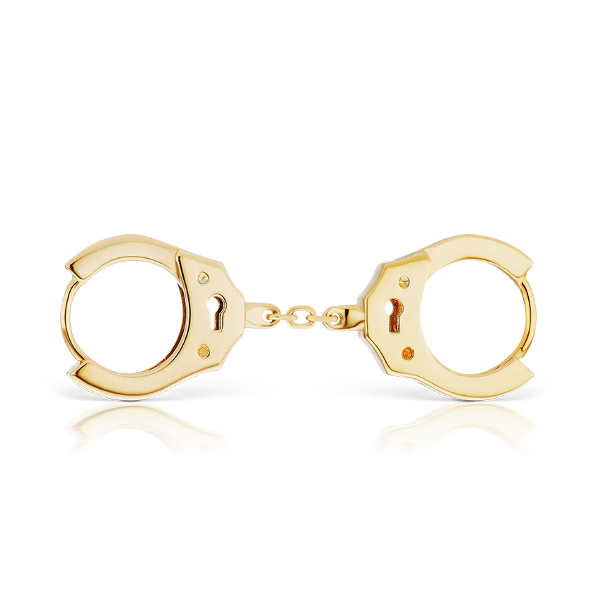 Handcuff Hoop Earring with Short Chain - Image 11