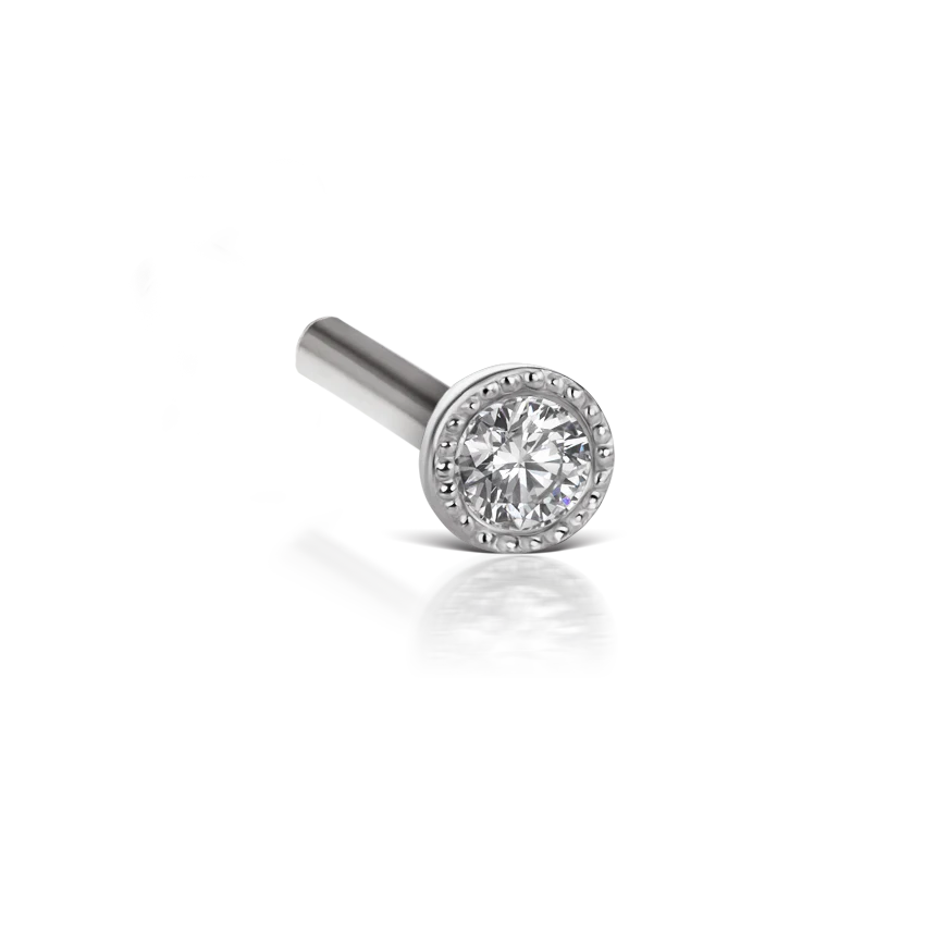 Scalloped Set Diamond Tash Threaded Backing - Image 14