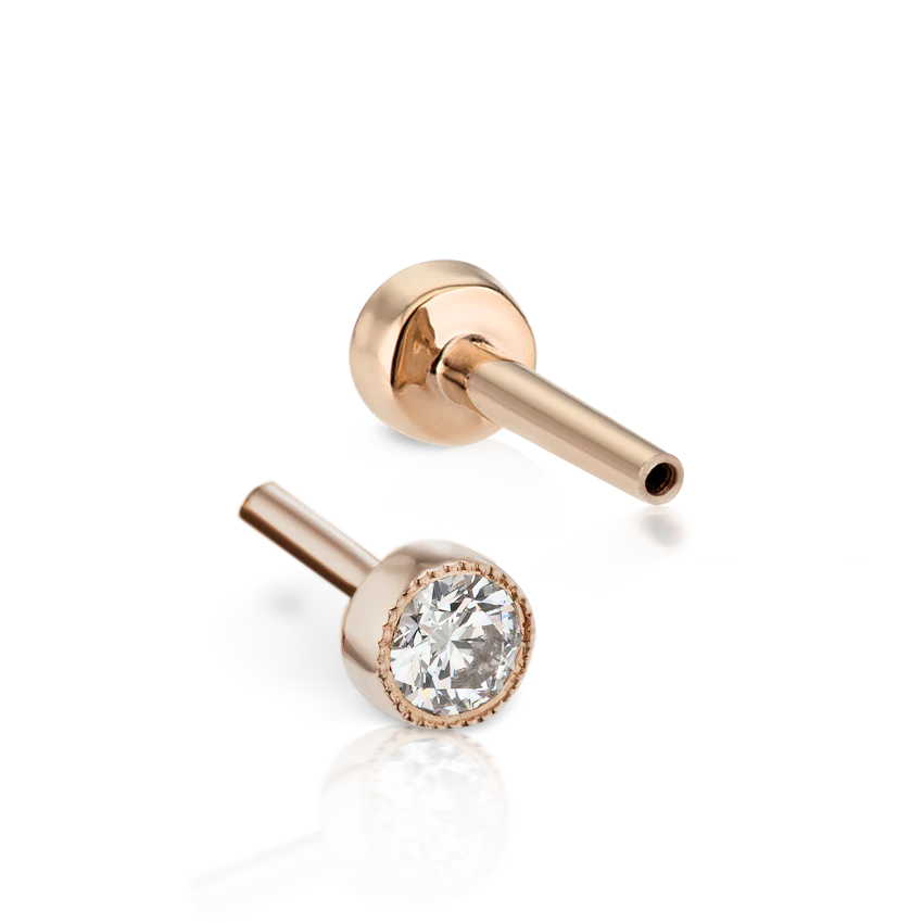Scalloped Set Diamond Tash Threaded Backing - Image 49