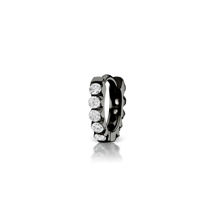 Invisible Set Diamond Eternity Hoop Earring - Image 110